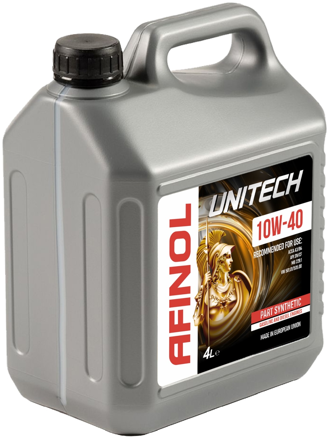 10W40 AFINOL UNITECH 4L полусинтет.моторное масло - артикул K0000091027