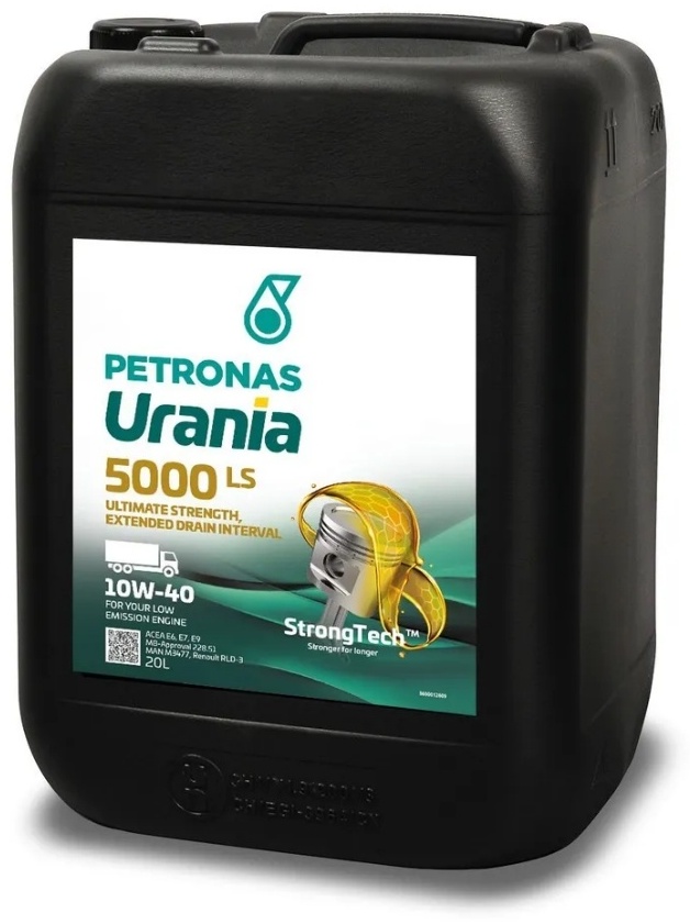 10W40 PETRONAS URANIA 5000 LS CK-4 20L синтет. моторное масло - артикул K0000109476