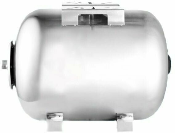 Бак мембранный гидроаккумулятор  24л (Нерж.) для водоснабжения G 1", горизонтальный - артикул K0000108564