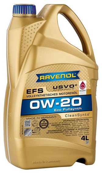 0W20 Ravenol EFS (C5 C6, SN Plus, SP, GF-6A) 4L синтет. моторное масло - артикул K0000089920