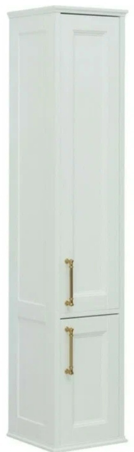 Пенал Бостон М 36 цв.белый мат.(ручки золото) (242219) - артикул K0000077915