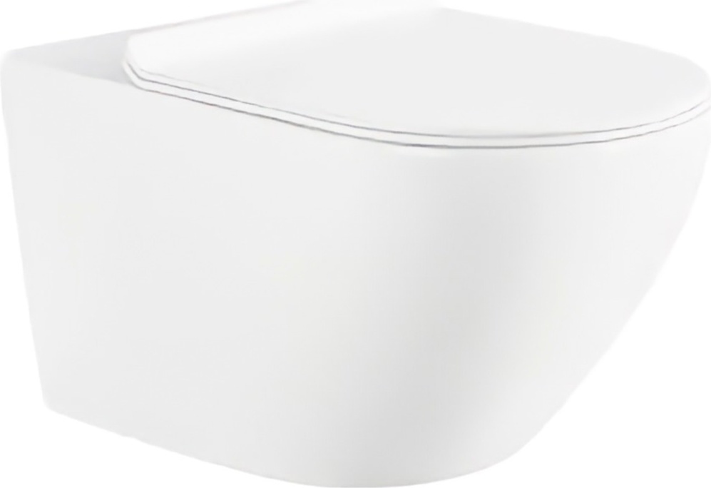 Унитаз подвесной YHJ-001 (матовый белый) (сиденье в комплекте) - артикул K0000080157