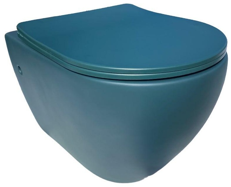 Унитаз подвесной YHJ-2479 (матовый зеленый) (сиденье в комплекте) - артикул K0000080178