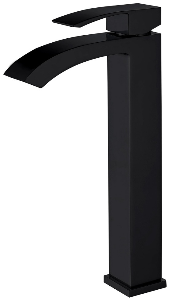 Смеситель ABBER Wasserfall AF8611B для накладной раковины, черный матовый - артикул K0000079963