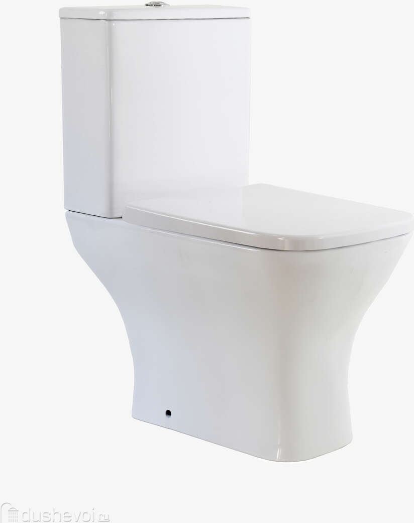 Elegante Унитаз напольный безободковый, сиденье с микролифтом, 612*375*788 - артикул K0000080508
