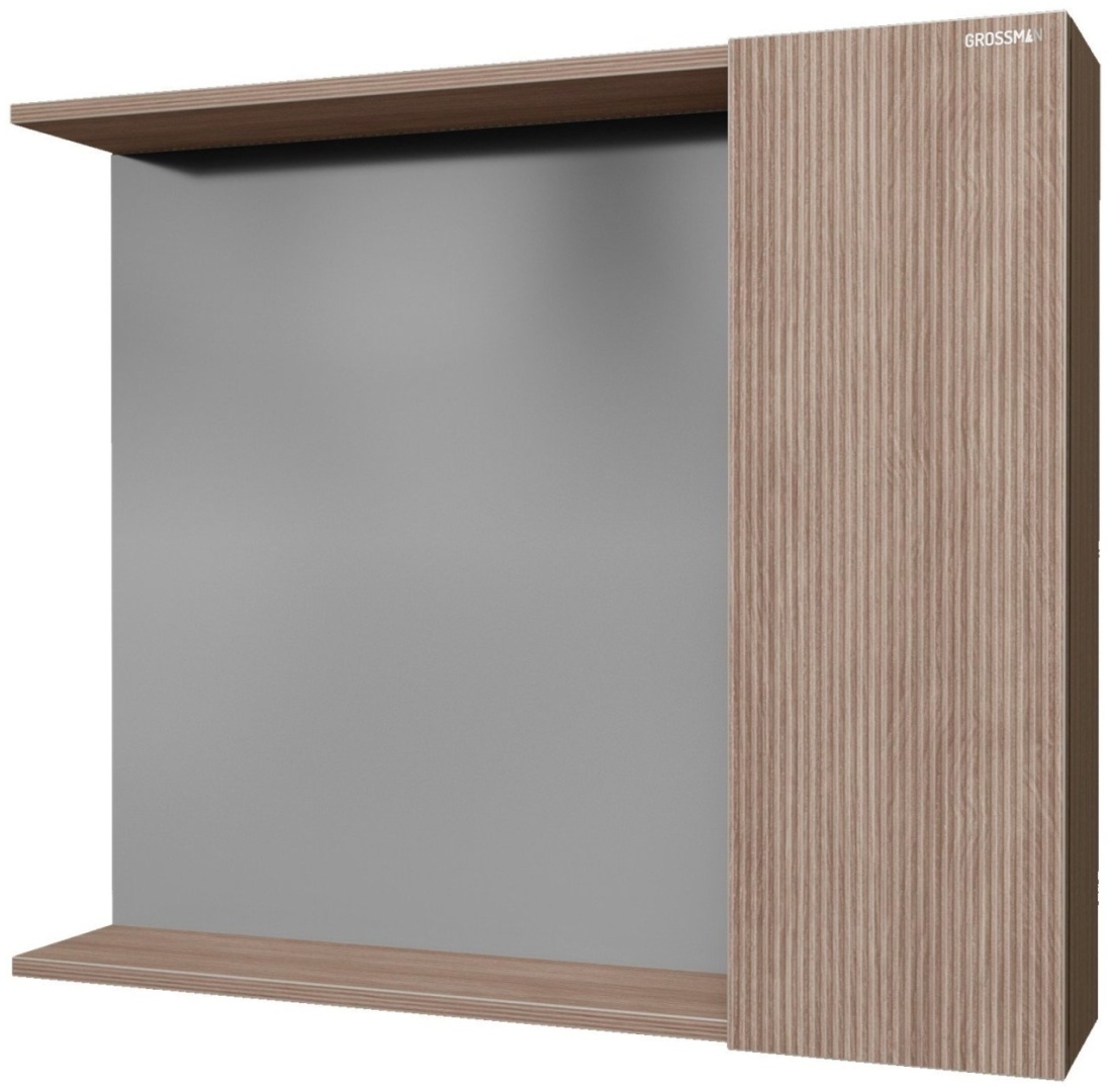 Шкаф-зеркало &quot;ЮНИТ-80 см&quot;, универсал. кадена вуд Grossmann - артикул K0000106904