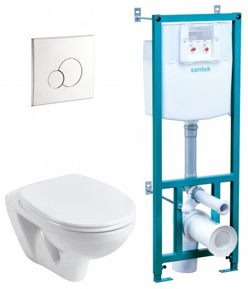 ПЭК "Бореаль" (подвес. унитаз с сиденьем, инсталляция, панель бел. цвета) - артикул K0000046975