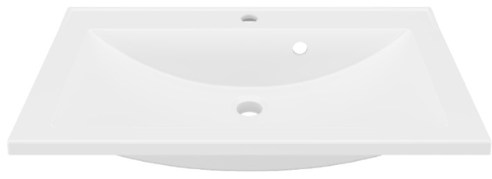 Раковина Paola Roma 750  из литьевого мрамора с отверст под смеc (Шир 750 х Глуб 450 Выс 150 мм) - артикул K0000076459