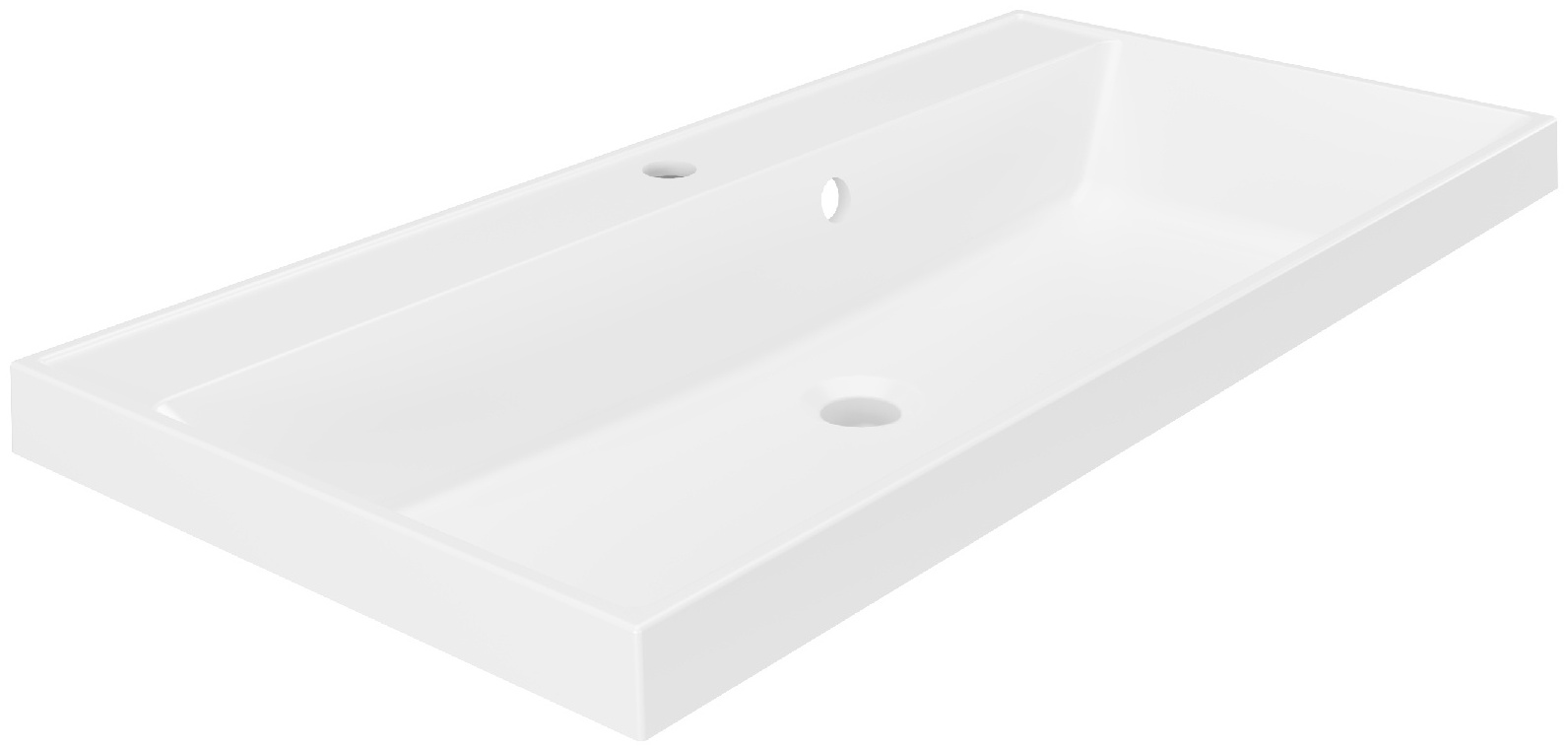 Раковина Paola Alba 900  из литьевого мрамора с отверст под смеc (Шир 900 х Глуб 450 Выс 150 мм) - артикул K0000076464