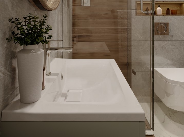 Раковина Paola Elegante 800  из литьевого мрамора с отверст под смес (Шир 800 х Глуб 450 Выс 151 мм) - артикул K0000076468