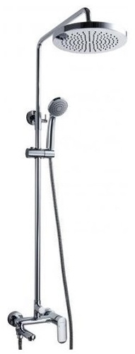 F6125183CP-A2-RUS OPAL R Душевая колонна со смесителем для ванны/душа (круглая лейка черная) (к/к 4) - артикул K0000042188