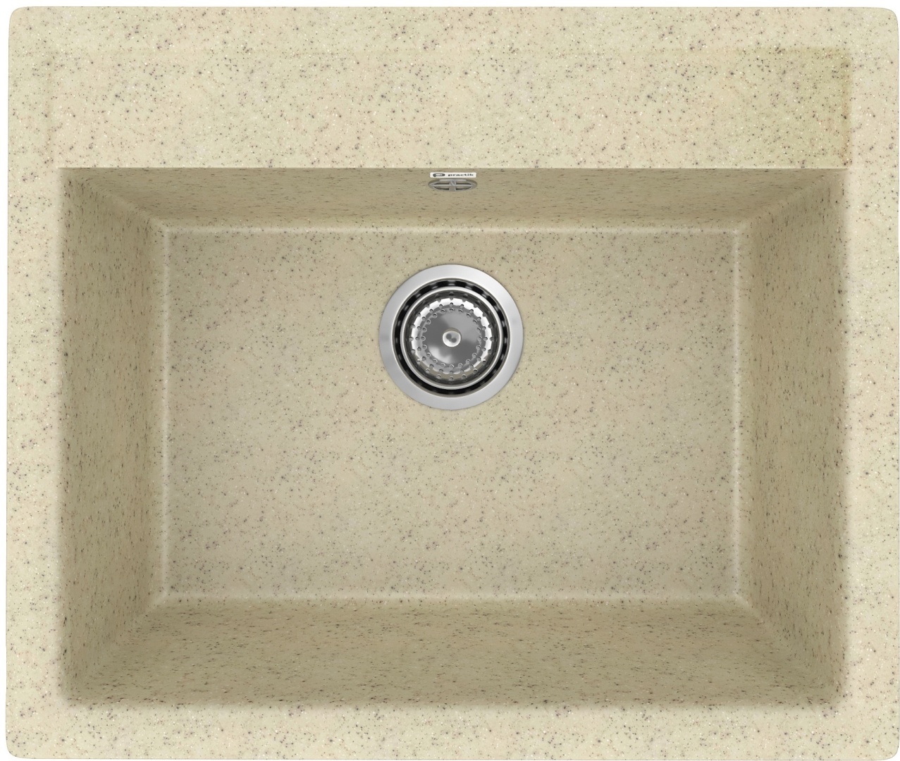 Мойка кухонная CETUS С-565-002 бежевая (каменная, с сифоном) - артикул K0000097345