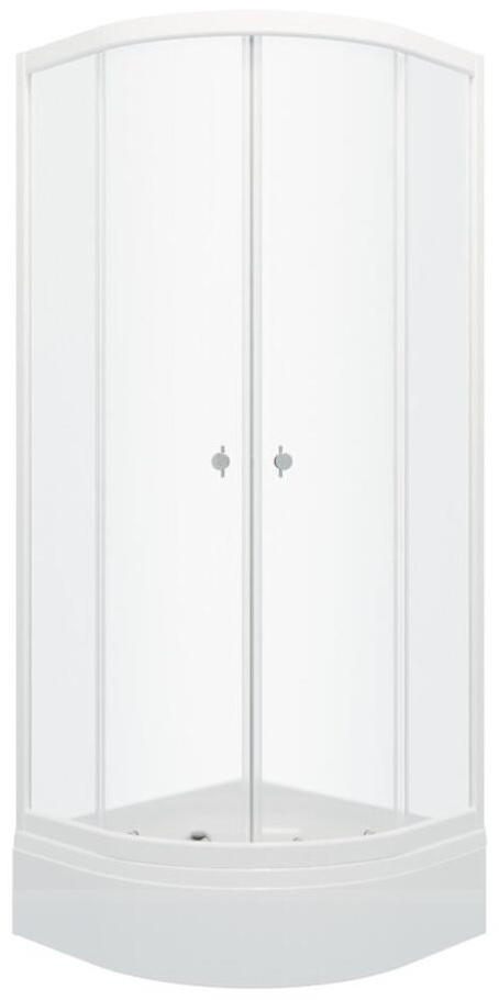 ДО "Ультра 90*90 В" 1/4 круга, сред. подд., Белый (3 места+сифон E410CL) - артикул K0000096527