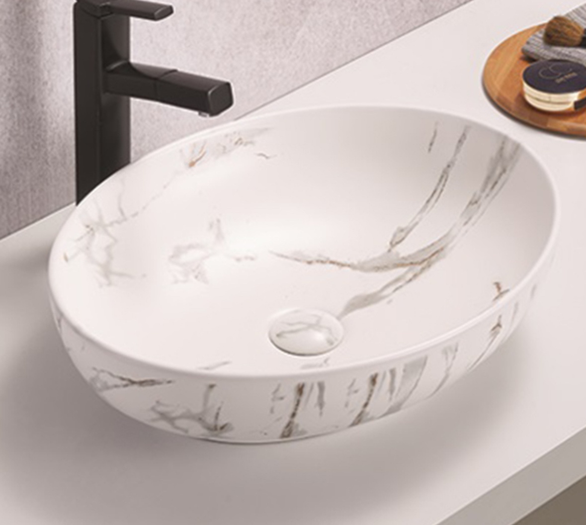 Раковина COMFORTY N78166MWY-2 мраморная матовая - артикул K0000201919