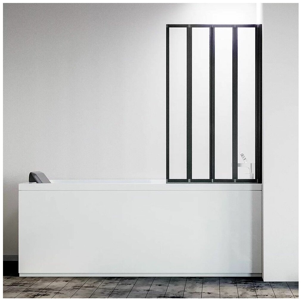 Душевая шторка Veconi PL-74BR Арт. PL74BR-90-01-19C4 Стекло прозр./4 мм (уст.905-920,выс.1500) - артикул K0000169017