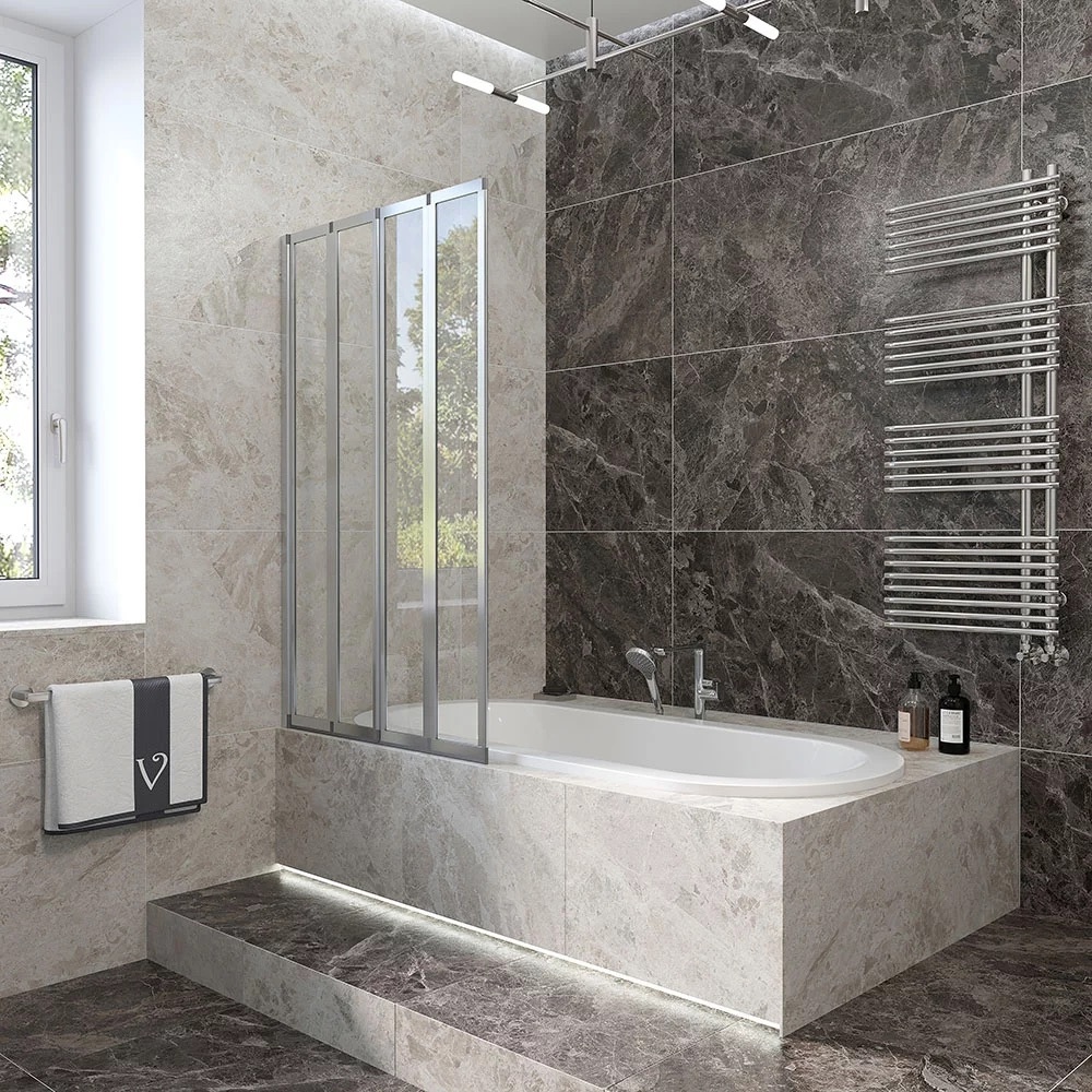 Душевая шторка Veconi PL-74L Арт. PL74L-120-01-19C4 Стекло прозрачное/4 мм - артикул K0000169018