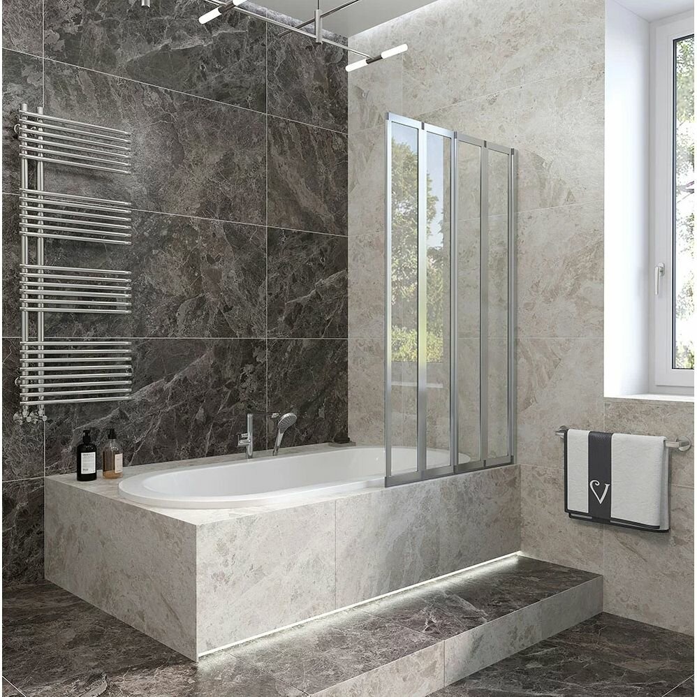 Душевая шторка Veconi PL-74R Арт. PL74R-120-01-19C4 Стекло прозрачное/4 мм - артикул K0000169020