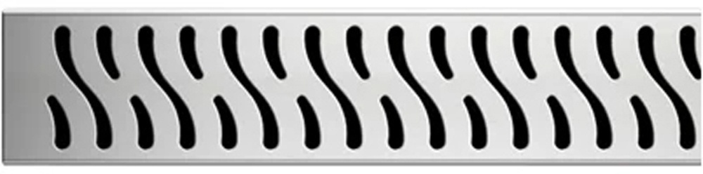 (V550H) Водоотводящий желоб VECONI 550 мм HARMONY - глянец с боковым сливом D 40 - артикул K0000168454