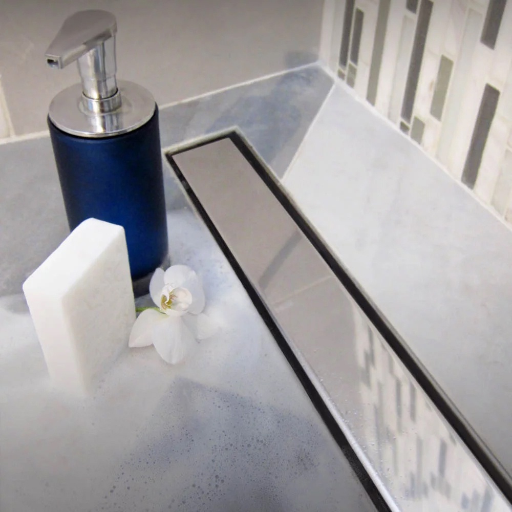 (V550K) Водоотводящий желоб VECONI 550 мм KLASIK - глянец с боковым сливом D 40 - артикул K0000168458