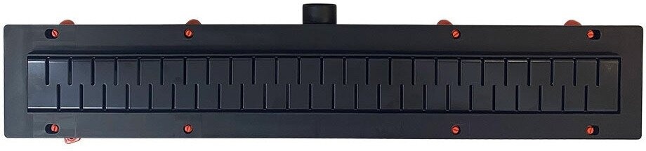 (V550MB) Водоотводящий желоб VECONI BLACK 550 мм MEDIUM - с боковым сливом D 40 - артикул K0000168463