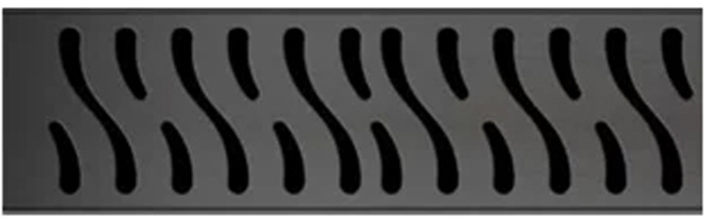 (V750HB) Водоотводящий желоб VECONI BLACK 750 мм HARMONY - с боковым сливом D 40 - артикул K0000168497