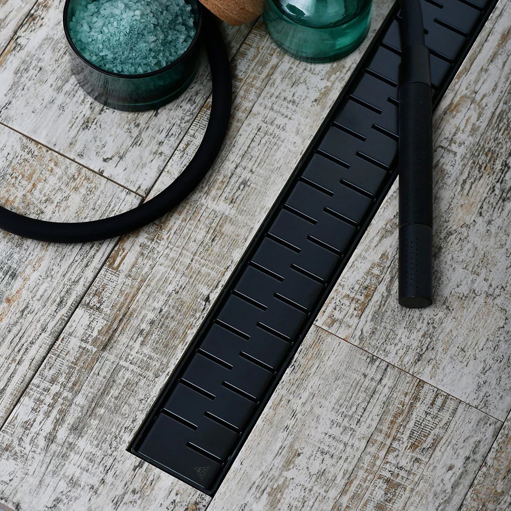 (V750MB) Водоотводящий желоб VECONI BLACK 750 мм MEDIUM - с боковым сливом D 40 - артикул K0000168503