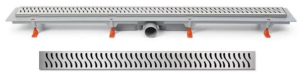 (V850H) Водоотводящий желоб VECONI 850 мм HARMONY - глянец с боковым сливом D 40 - артикул K0000168514