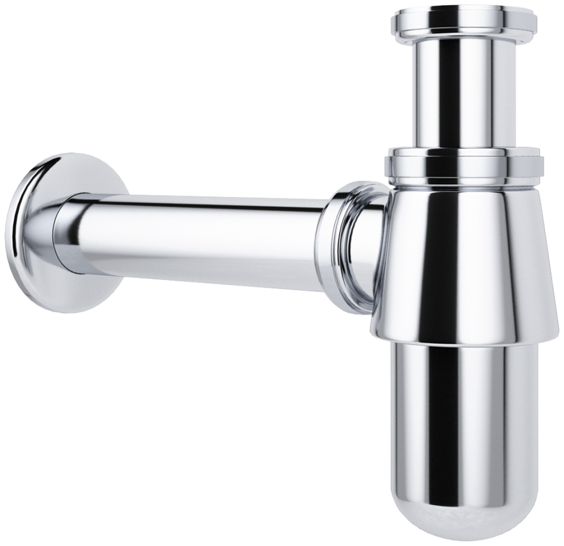 Металлический сифон для раковины Wellsee Drainage System 182103000, цвет хром - артикул K0000129361