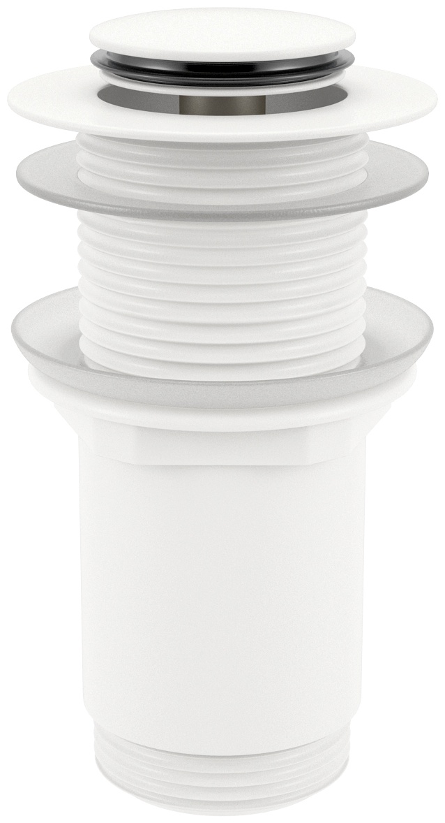 Металлический донный клапан для раковины Wellsee Drainage System 182138000, цвет матовый белый - артикул K0000129444