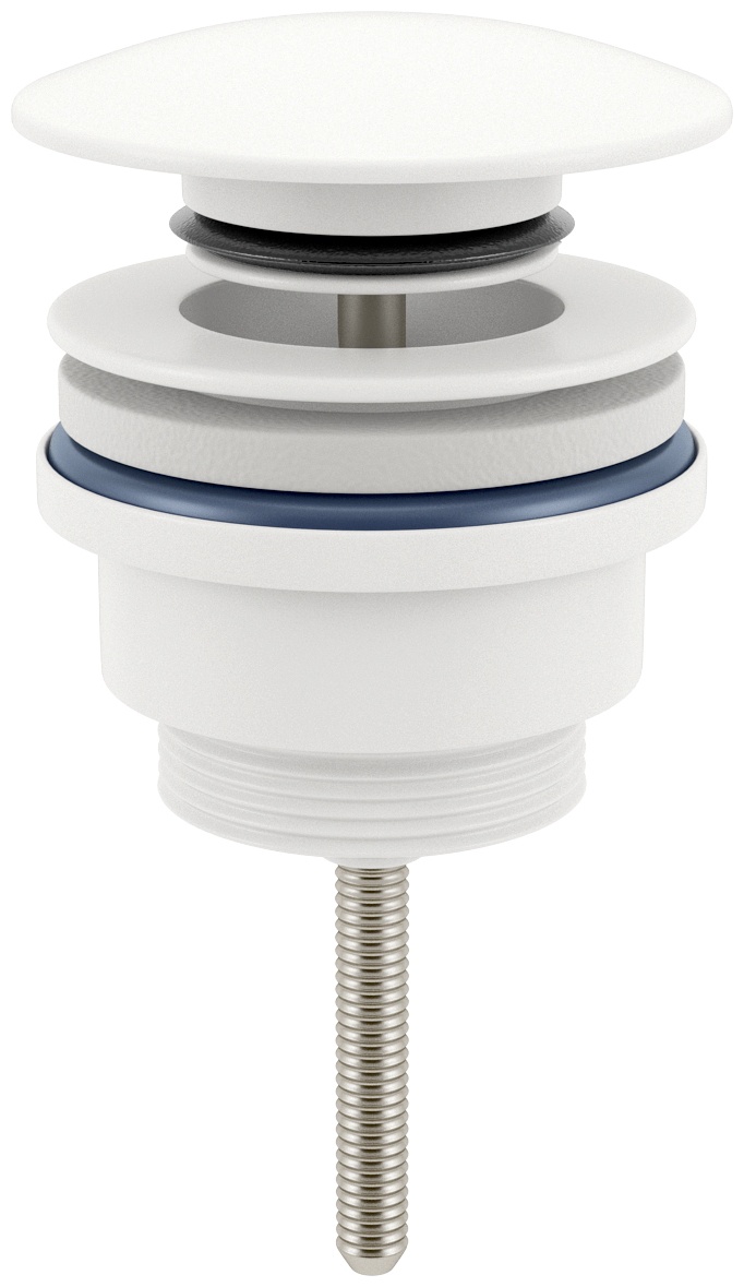 Металлический донный клапан для раковины Wellsee Drainage System 182143000, цвет матовый белый - артикул K0000129449