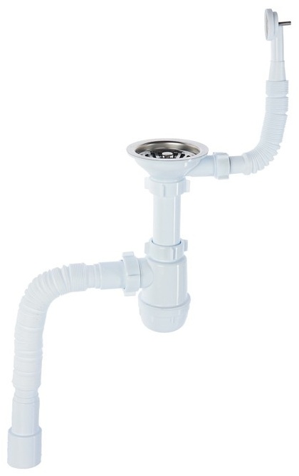 A0142S Сифон АНИ Грот 3 1/2"*40 с круглым гибким переливом - артикул K0000057302