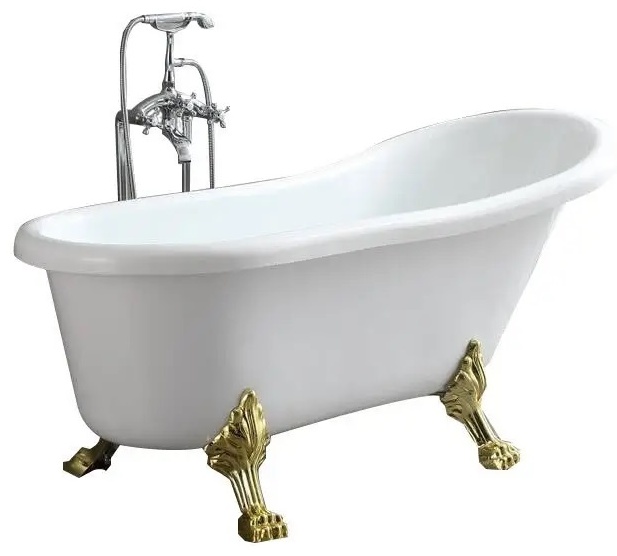 CLASSIC150 Ванна (1570x770x740) на львиных лапах (золото) Cerutti SPA - артикул K0000102070