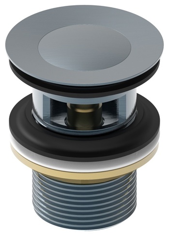 Выпуск для умывальника с переливом, графит, Slide, IDDIS,SLIGM00i88 - артикул K0000115234