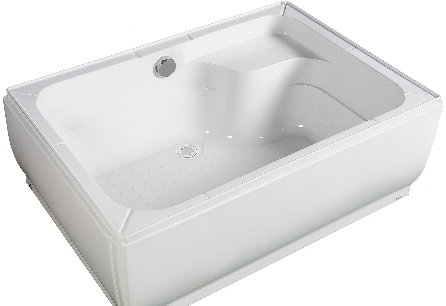 Ванна акриловая прямоугольная WEMOR 120/80/50 S 1200*800*500 (каркас и экран в комплекте) - артикул K0000097374