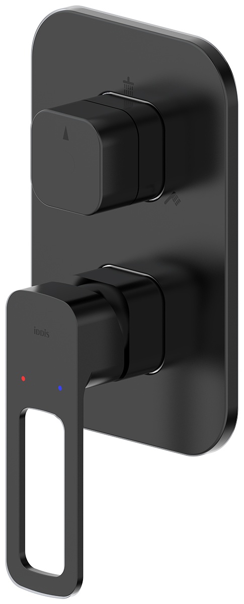 Встраиваемый смеситель с тремя выходами, черный матовый, Slide, IDDIS, SLIBL00i68 - артикул K0000183393