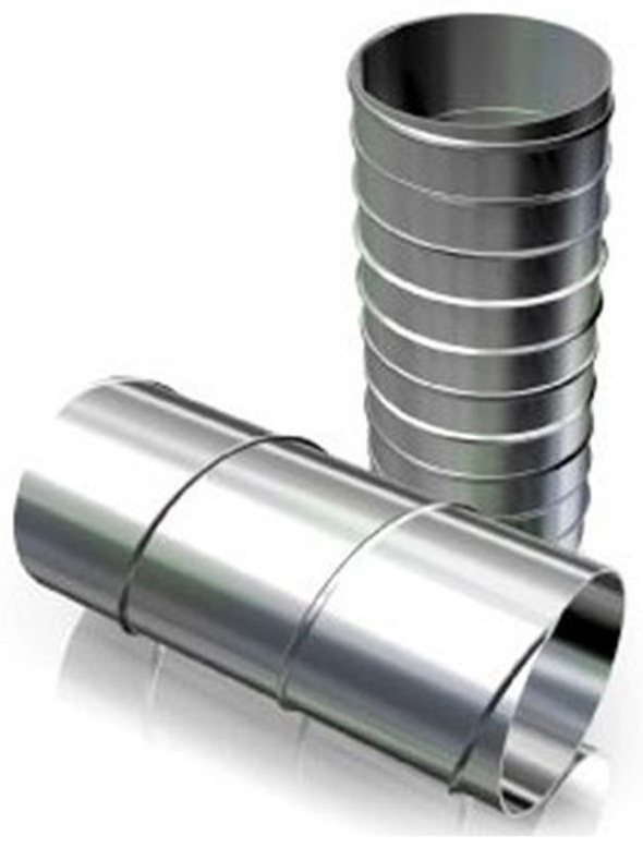 Воздуховод DG D100 L1,25м оцинк.сталь ERA PRO - артикул K0000183557