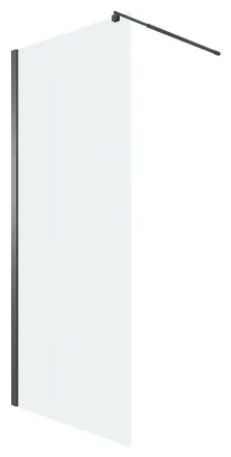 Душевая перегородка Niagara Eco NG-551-70BLACK (70х190) черный,стекло прозрачное,1 место - артикул K0000209075