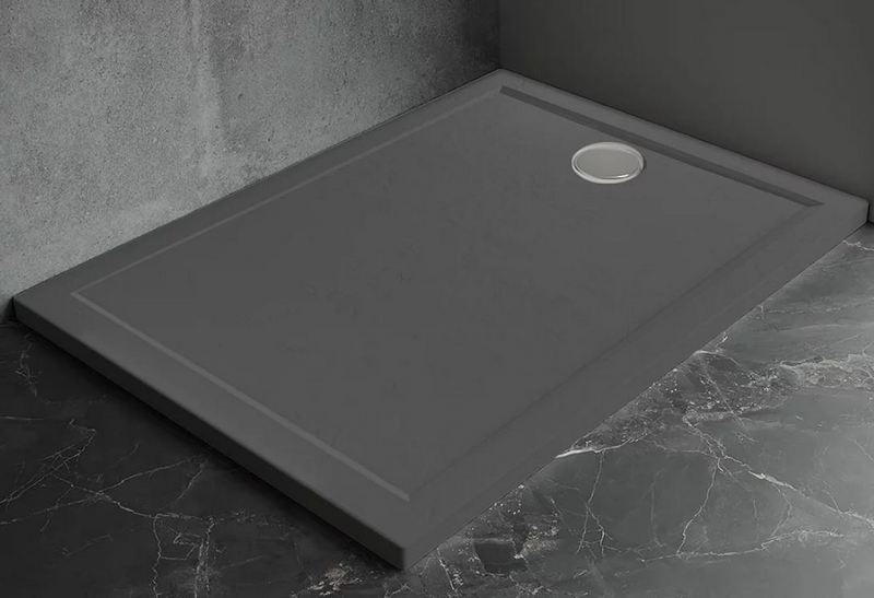Душ. поддон Veconi PT-AG Арт. PT-AG-10080-RU искус. камень, антрацитово-серый - артикул K0000216073