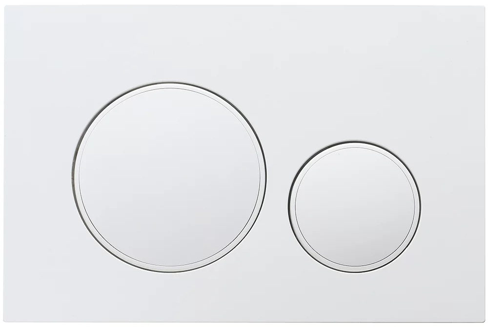 Смывная кнопка VECONI Арт. FLV10-W 240х162х7 (белый глянец, кайма - белый глянец) - артикул K0000216189