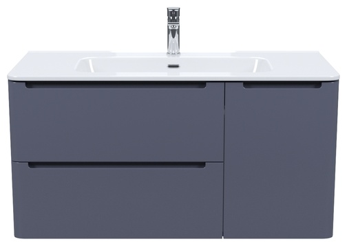 Тумба с умывальником, подвесная темно-серый 100 IDDIS Edifice EDI10D0i95K / 0101000i28 - артикул K0000183716