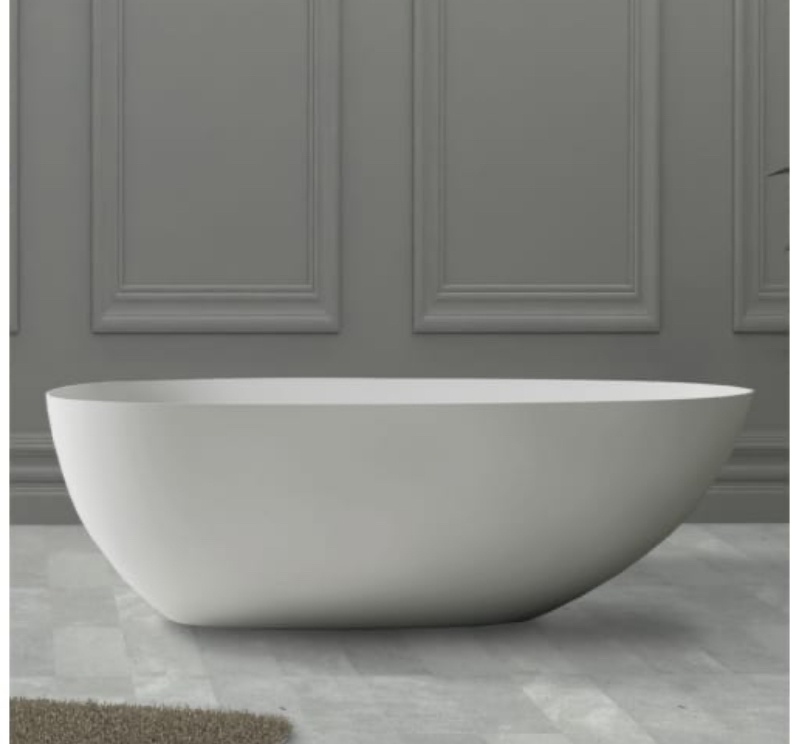 Ванна из искусственного камня ABBER Stein AS9611-1.6 белая матовая - артикул K0000115022
