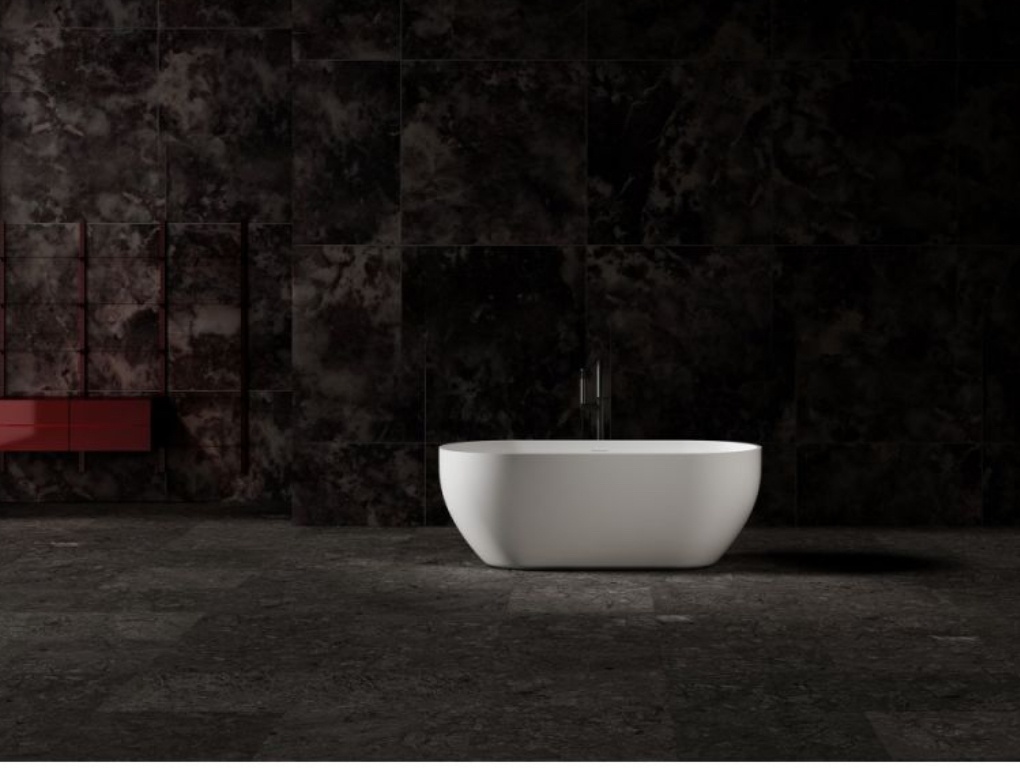 Ванна из искусственного камня ABBER Stein AS9613-1.6 белая матовая - артикул K0000115025