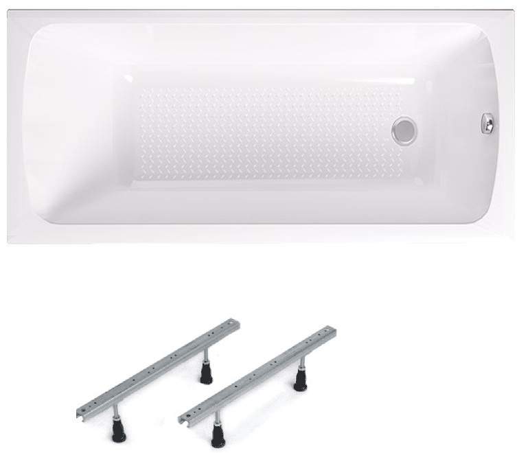 Ванна акриловая прямоугольная ERLIT ERA2 170*70 (SW) с ножками - артикул K0000092538