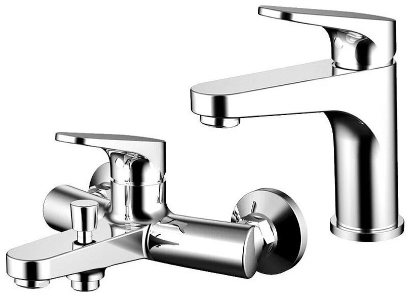 Комплект смесителей Bravat Eler для раковины и ванны - артикул K0000086279