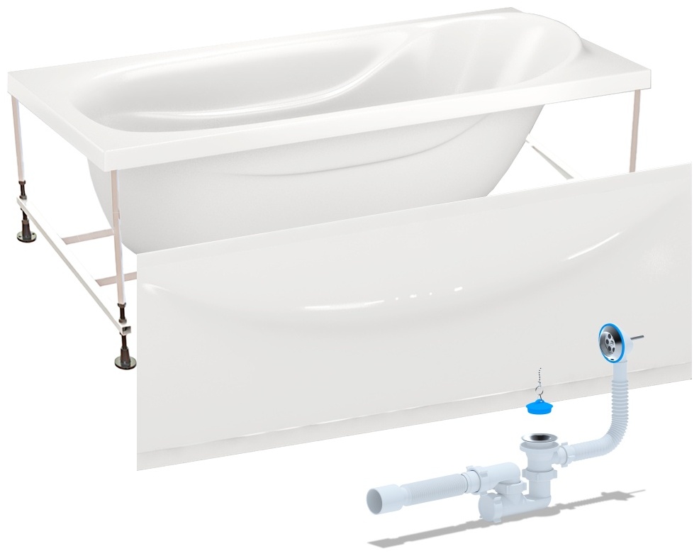 Ванна Domani-Spa  Classic  1700*700 (с опорой, экраном и сифоном) PREMIUM FULL - артикул K0000086306