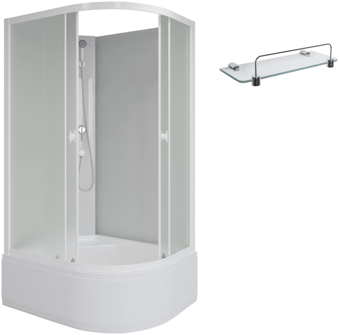Душ.кабина Niagara Promo P90/70/40L/MT/BK (900х700х1950) 4 места + полка - артикул K0000189772