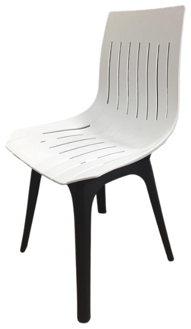 Стул ЛАЙН BIO сиденье белое ножка пласт.черная - артикул K0000057087