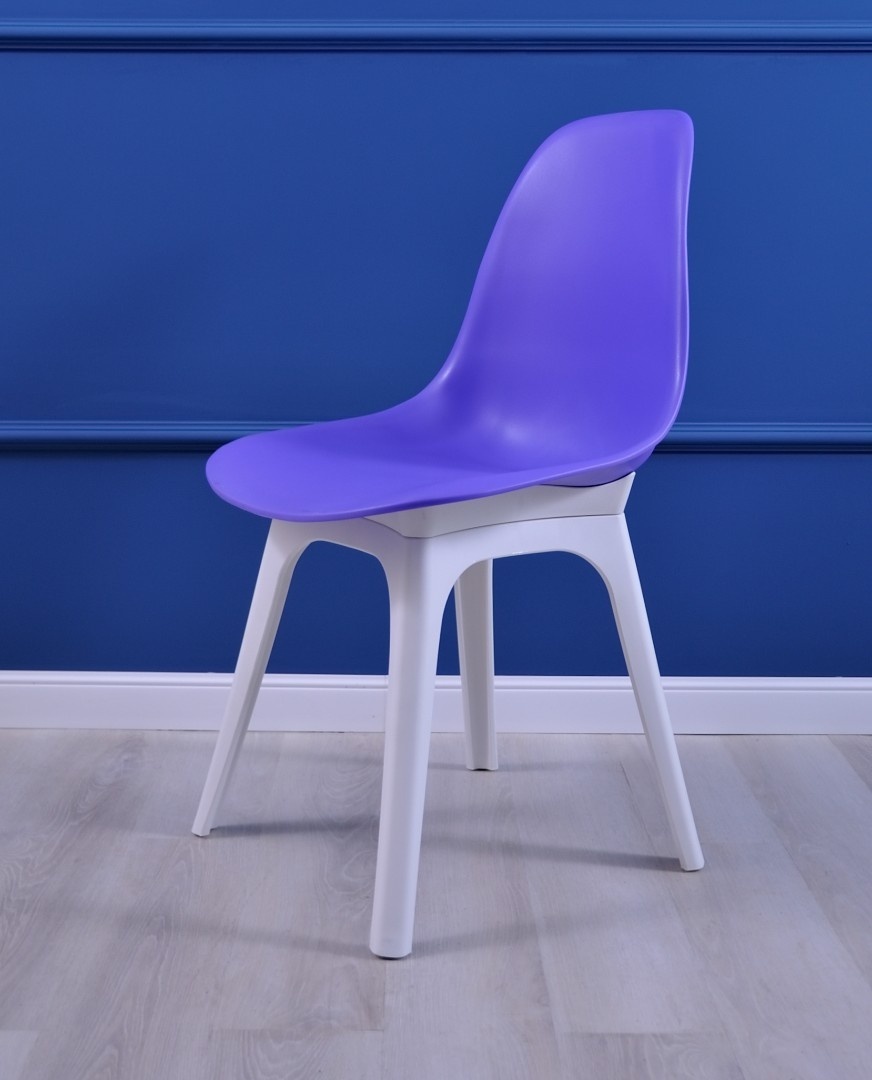 Стул ИМС BIO сиденье фиолетовое ножка пласт.белая - артикул K0000057116