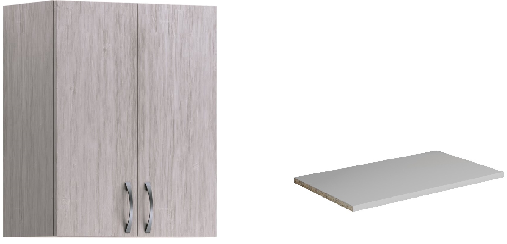 Шкаф настенный 30х50 Дуб Серый Байтерек + полка - артикул K0000189493