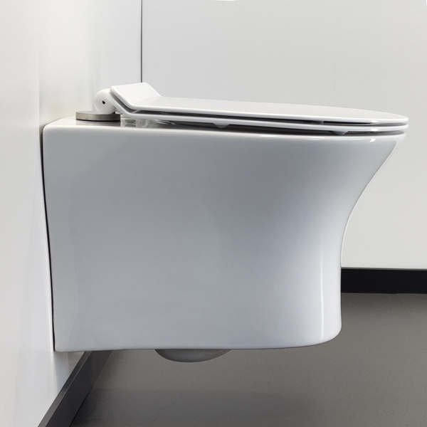 Скрытая система инсталляции CF3GT1900-10WH с клавишей управления CF3BT7912WH (матовая белая)+Унитаз подвесной COMFORTY 109 безободковый, сиденье дюроп - артикул K0000203234